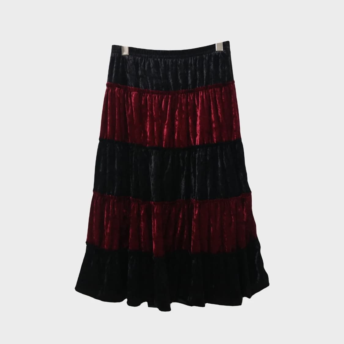 POLARIS 벨벳 캉캉 롱 스커트 61141 상품이미지2