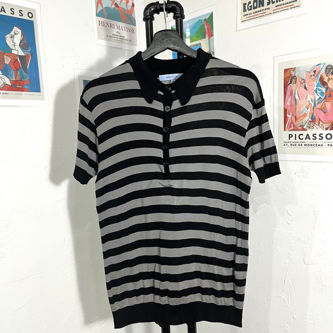 아바하우스 피케 니트 반팔티 상품이미지1