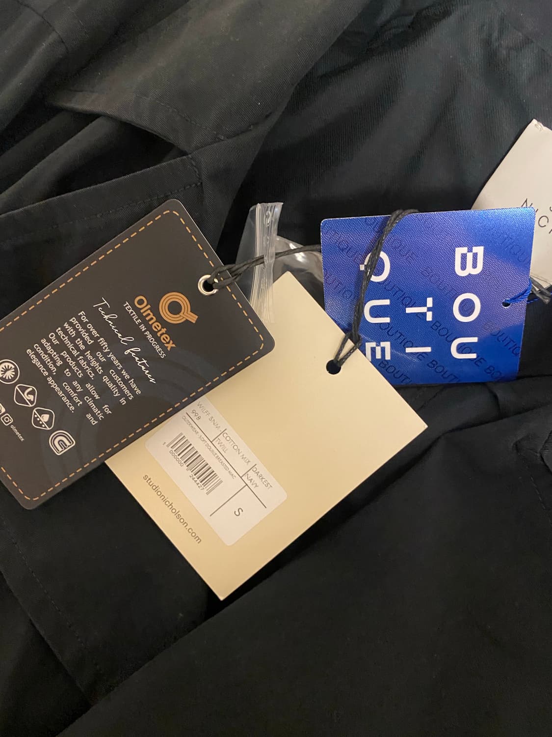 스튜디오 니콜슨 더블 코트 다크네이비 s (새상품) 상품이미지4