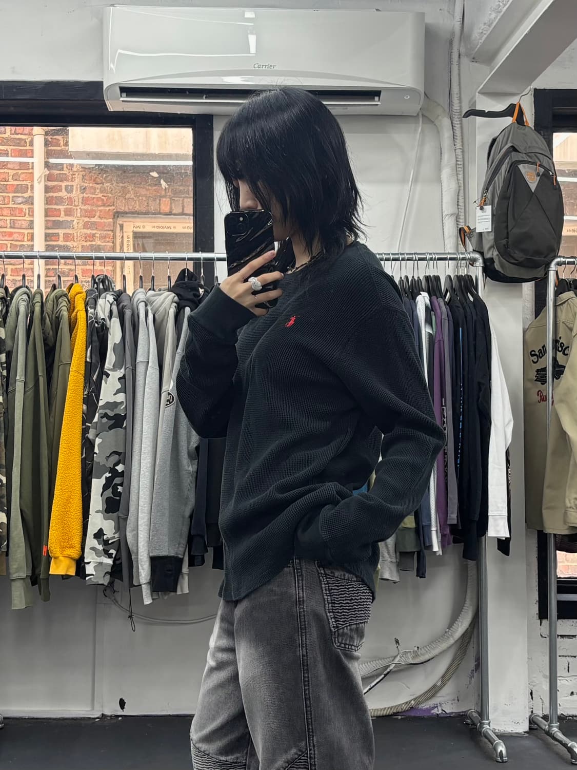 폴로 랄프로렌 와플 롱슬리브 상품이미지2