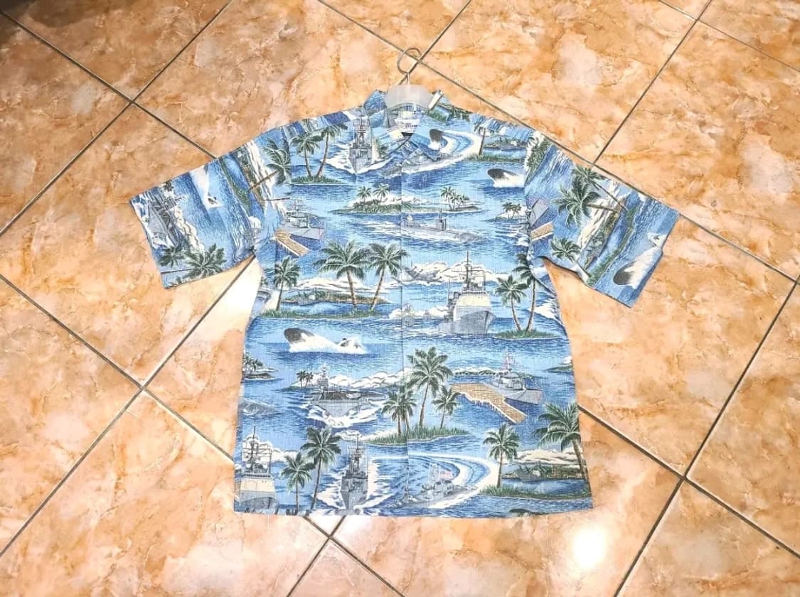 레인스푸너 미국 해군함정 패턴 코튼셔츠 상품이미지2