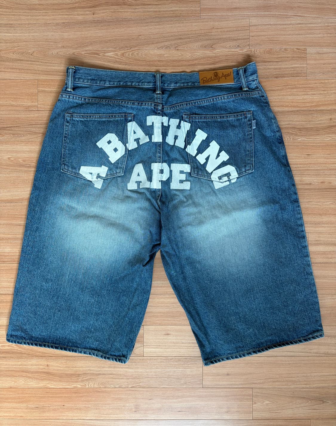 [2XL] 베이프 컬리지 데님 쇼츠 데님 상품이미지4