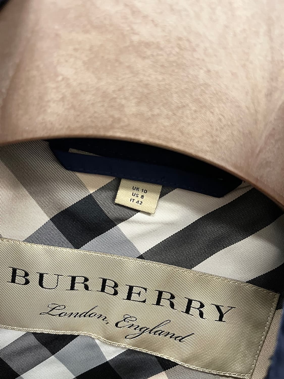 66) 버버리 네이비 폴리쉘 트렌치코트  상품이미지4