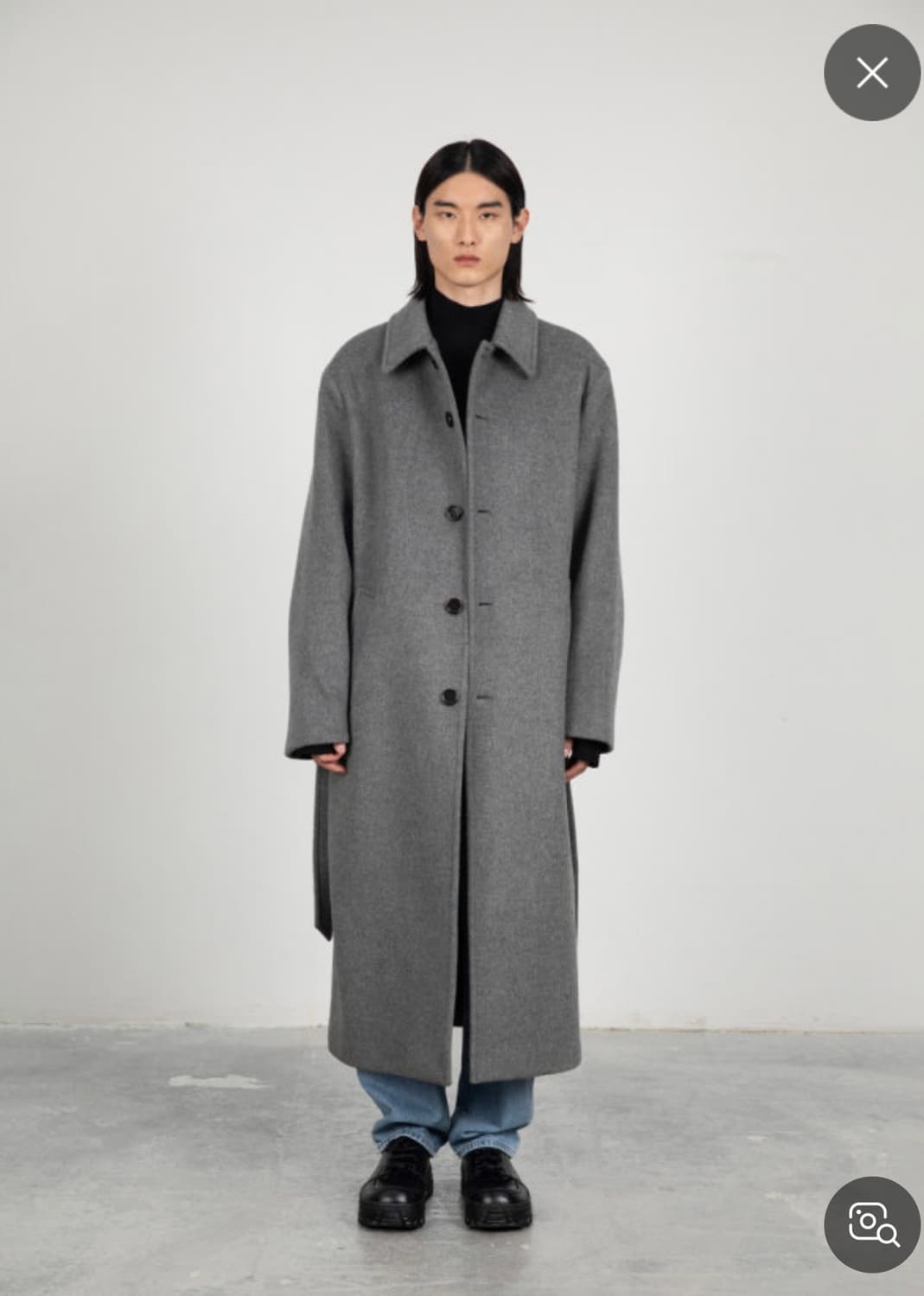 아모멘토 23fw 벨티드 싱글 코트  상품이미지1
