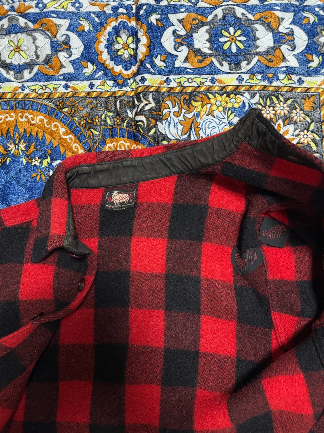 빈티지 4-50s USA 울리치 타탄 버팔로 체크셔츠 상품이미지5