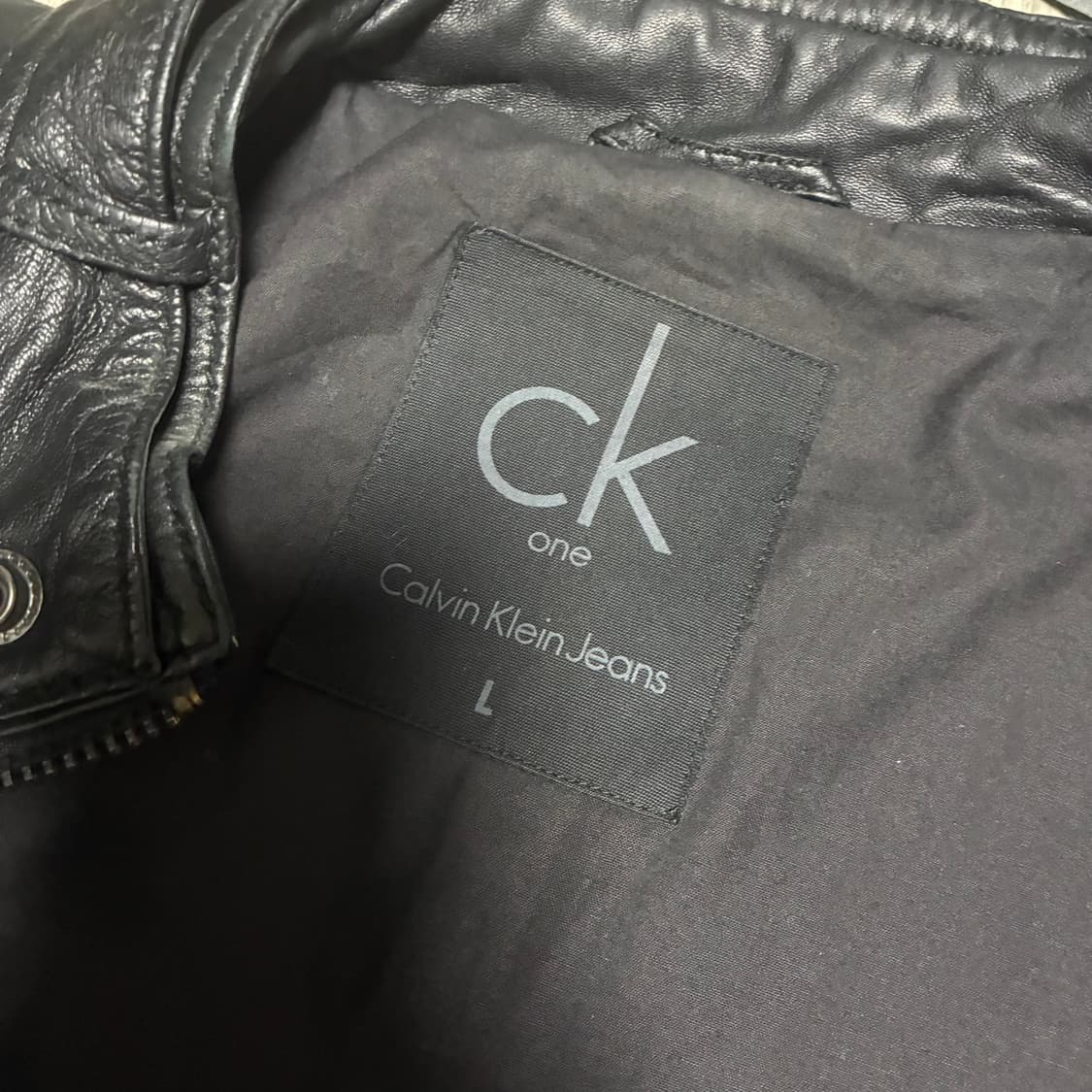 Calvin Klein rider leather jacket 상품이미지6