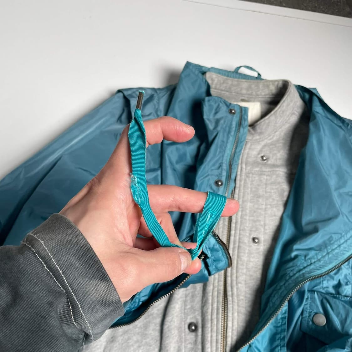 Diesel 탈부착가능한 나일론&져지 코트 상품이미지9