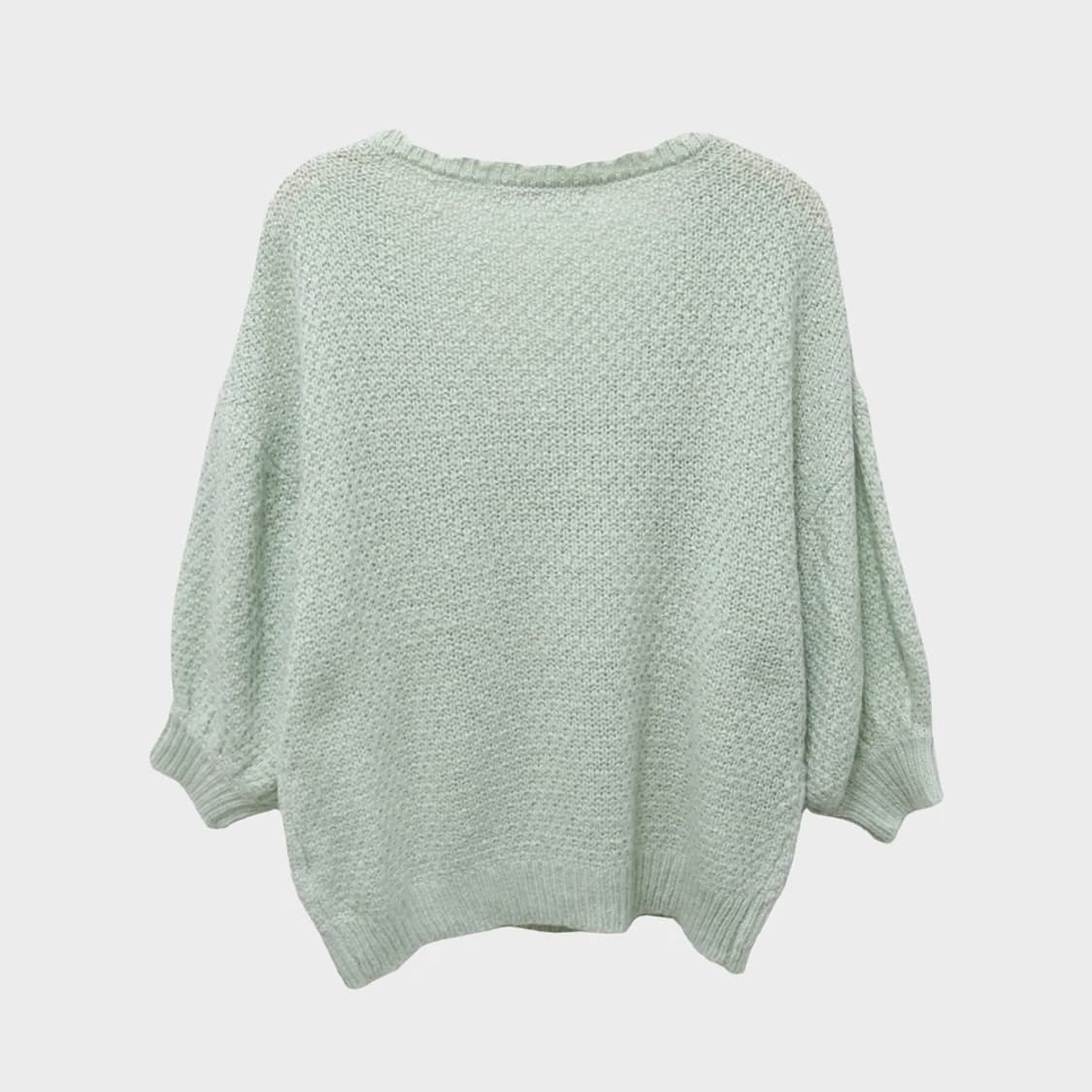 ANNE BASKET 진주 포인트 반팔 니트 62284 상품이미지2