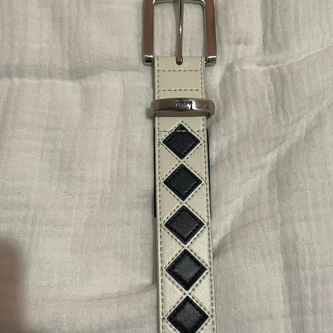 스투시 아가일 스티치 레더 벨트 상품이미지5