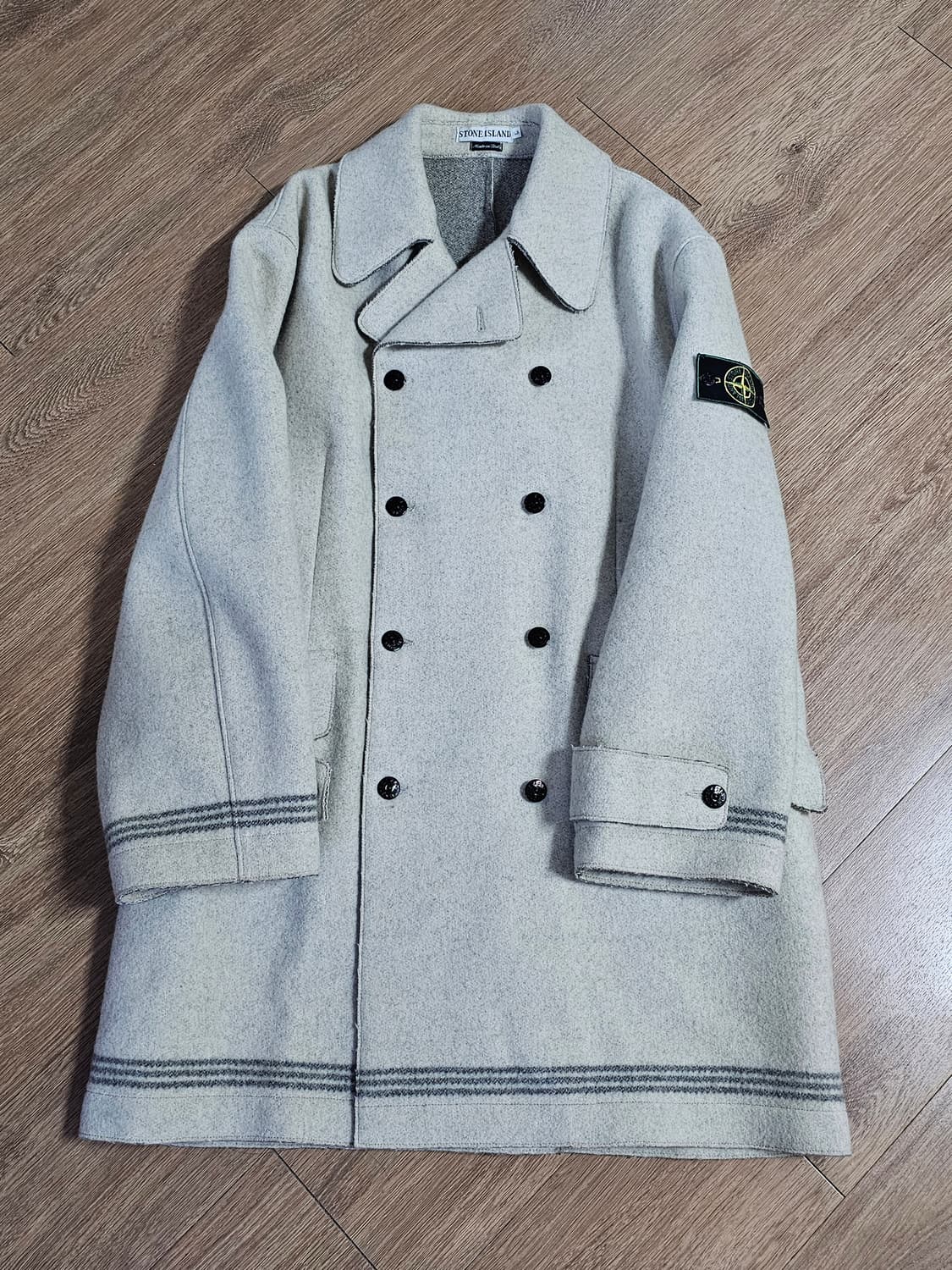 스톤아일랜드 aw1995 아카이브 그린엣지 울 피코트 상품이미지1