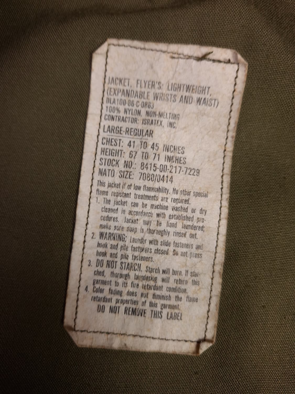 오리지날 80's 미군 전차병,아팟치  CVC 노맥스 탱커자켓 상품이미지8