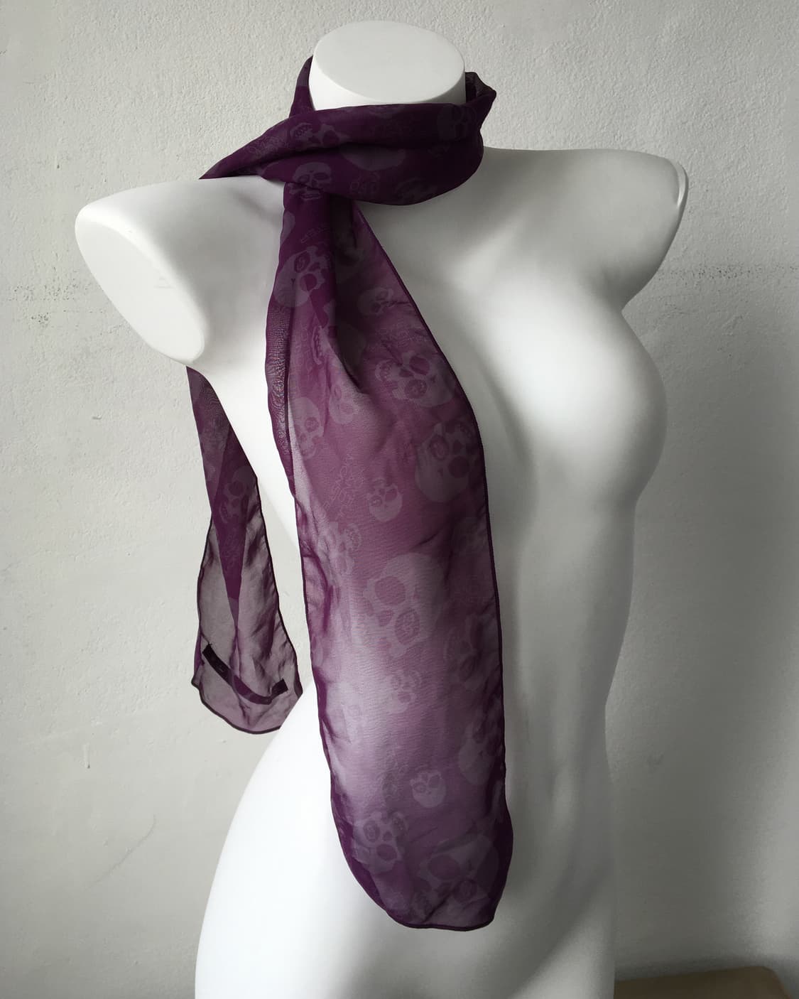 skull pattern scarf 상품이미지2