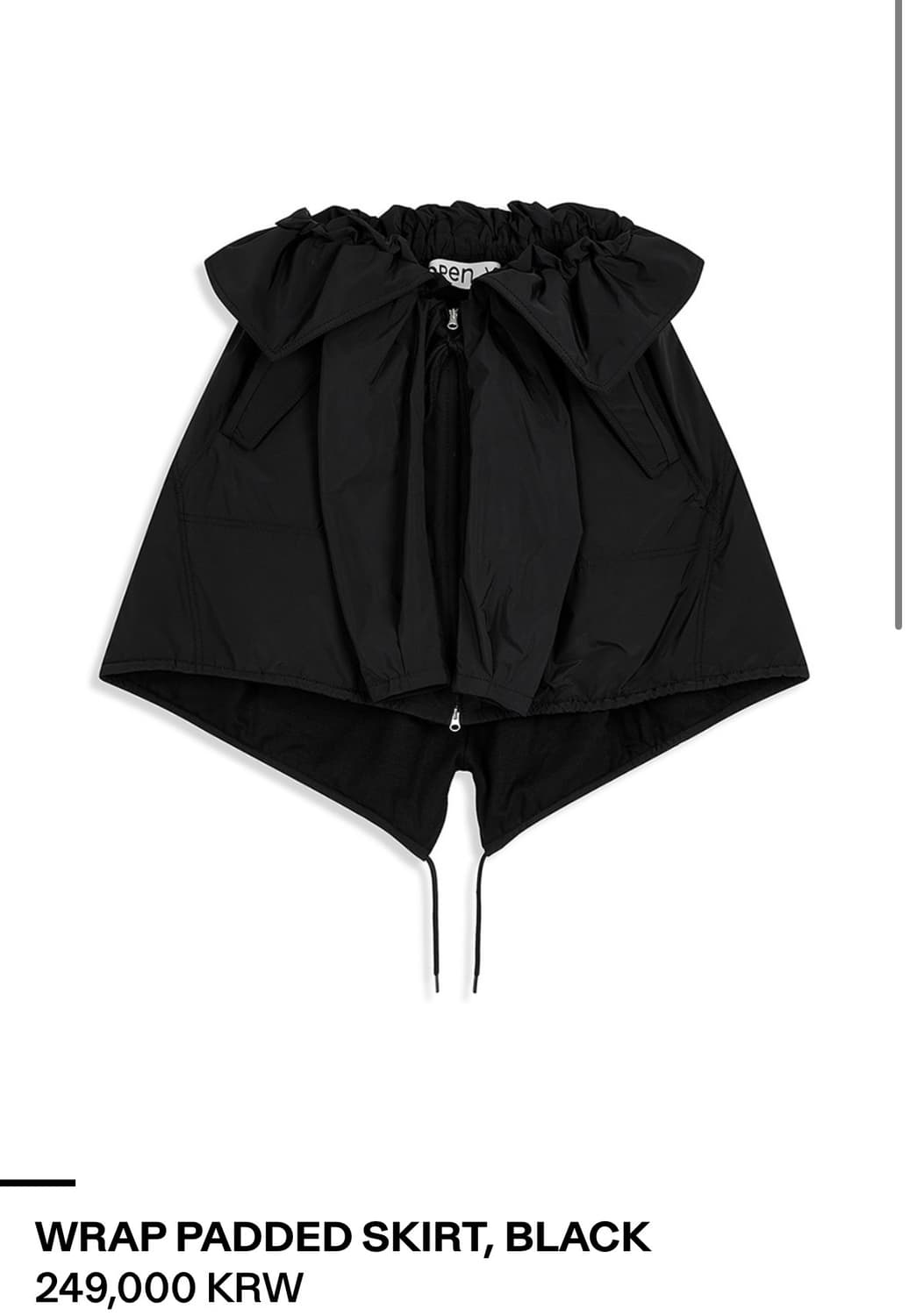 OPEN YY) WRAP PADDED SKIRT 상품이미지1