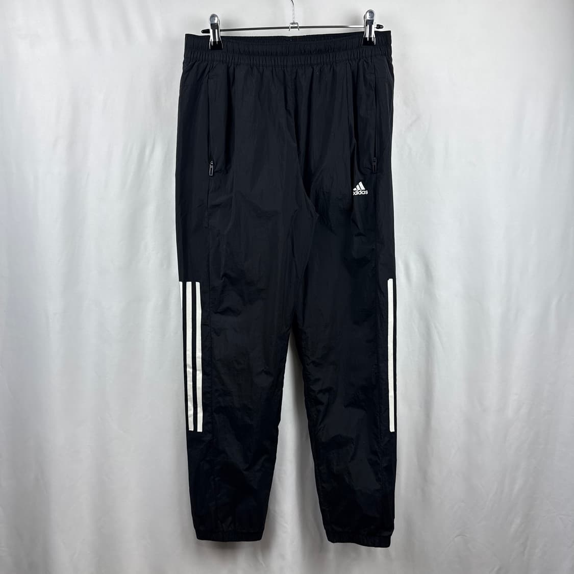 (S) 아디다스 트랙 우븐 조거 팬츠 블랙 상품이미지2