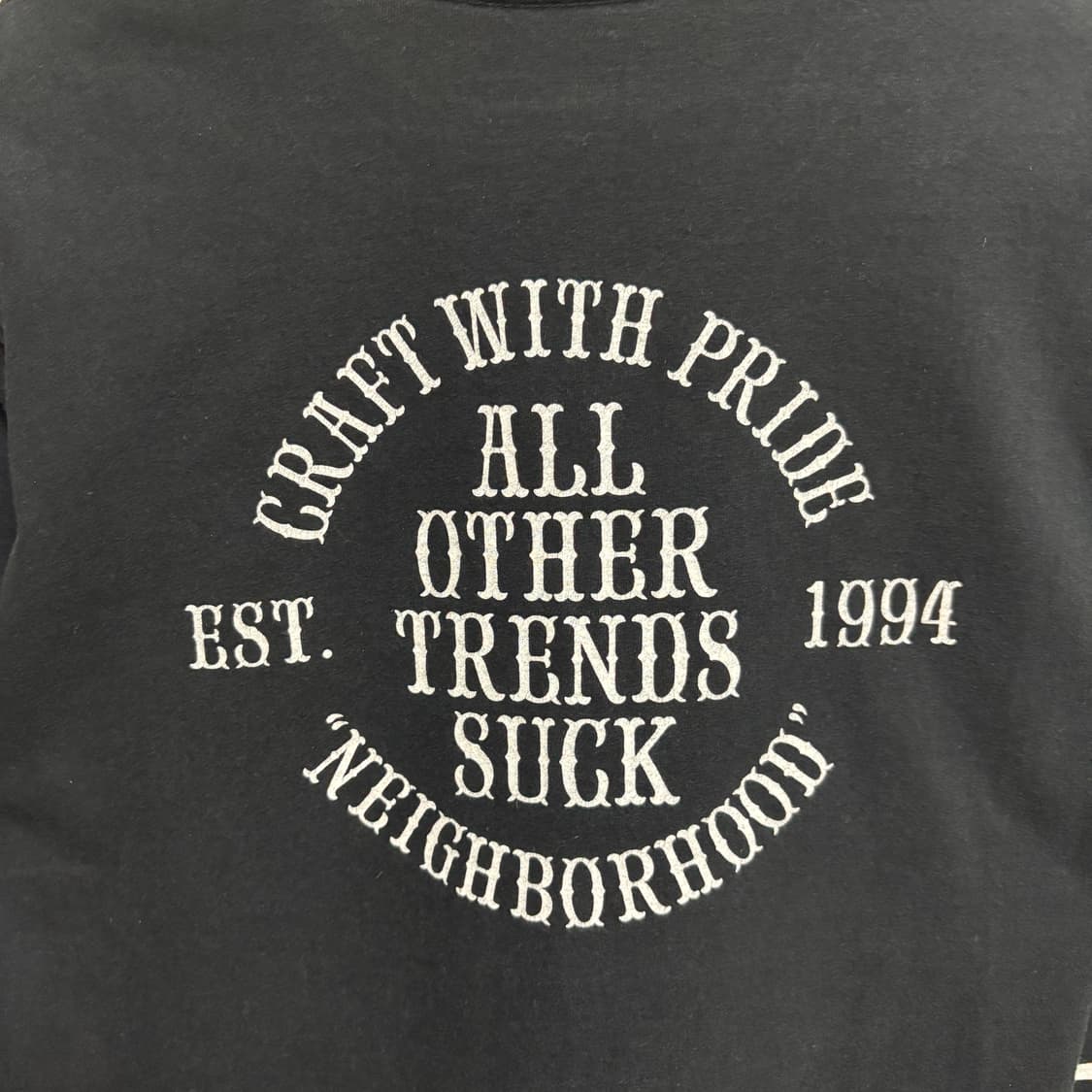 네이버후드 크래프트 프라이드 백프린트 롱슬리브 티셔츠 / 블랙, M 상품이미지8