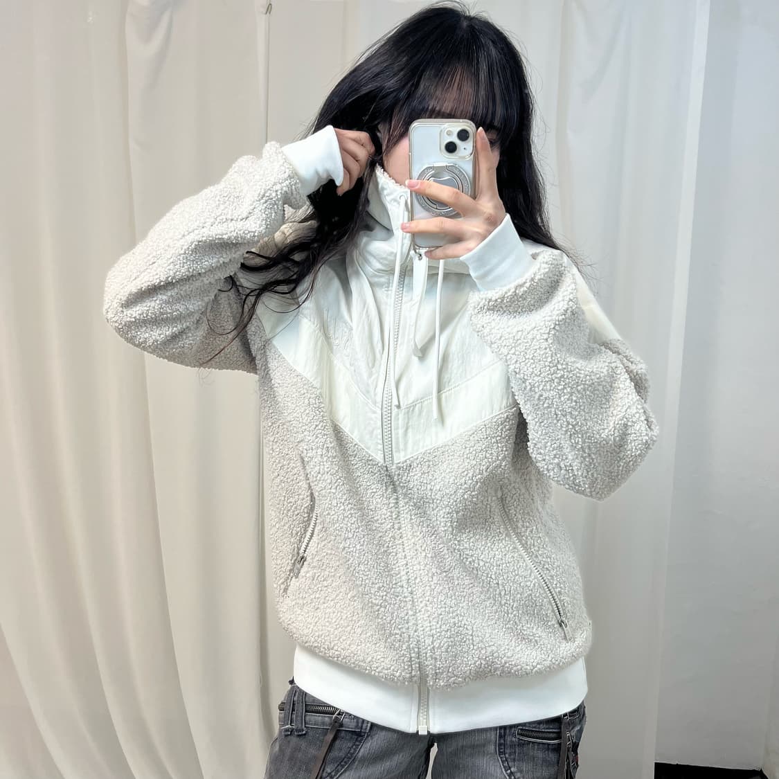 Nike NSW White Windrunner Fleece 상품이미지1