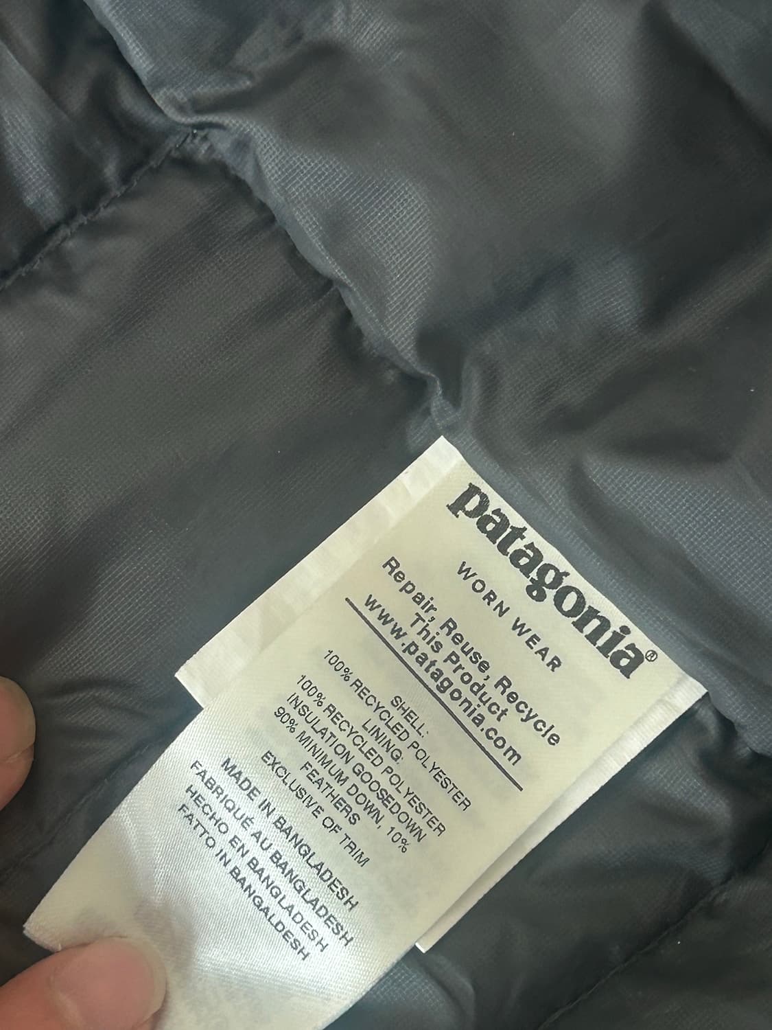 파타고니아 다운스웨터 포지그레이 M 상품이미지4
