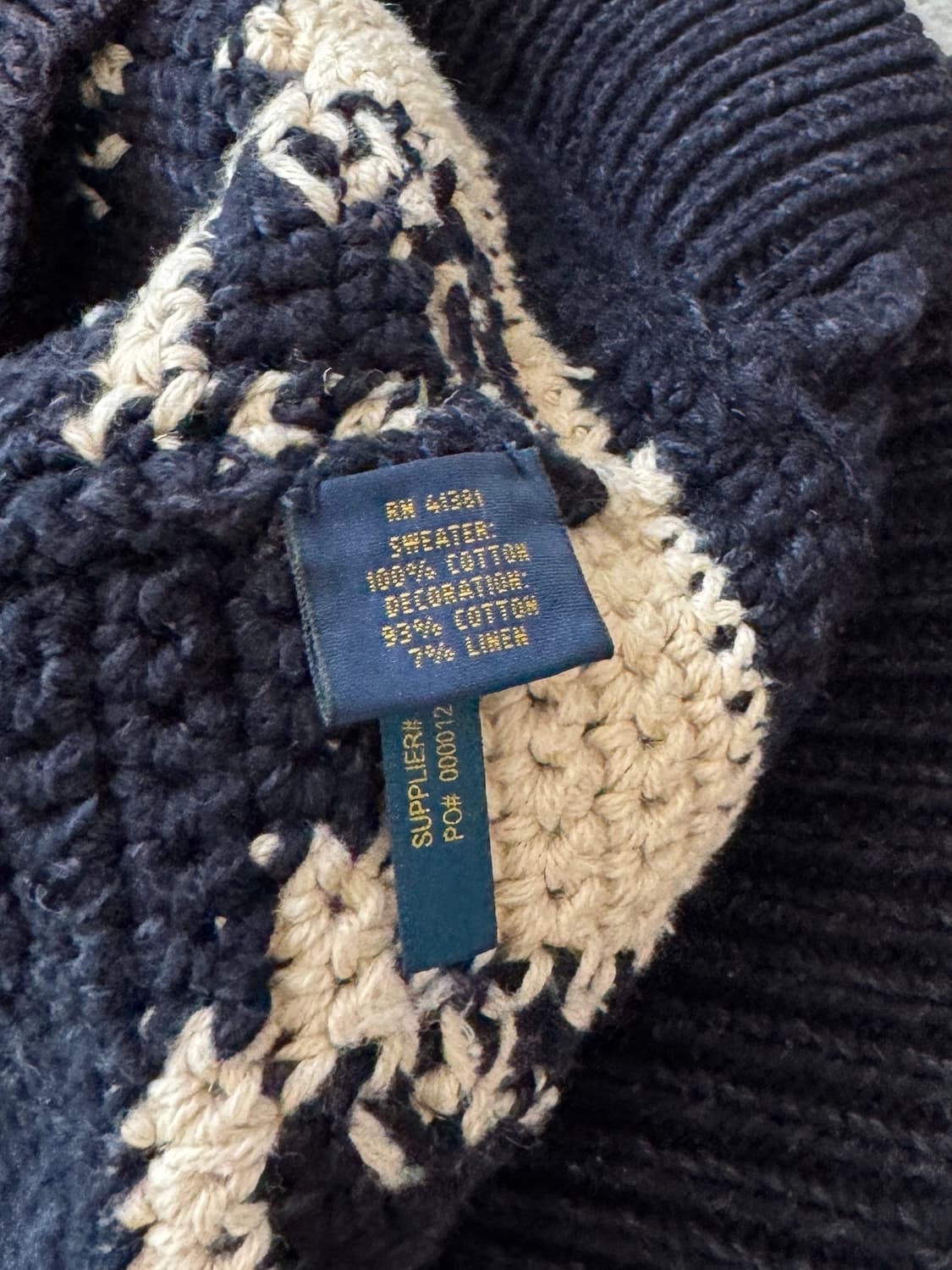 폴로 랄프로렌 투웨이 핸드니트 마린 코위찬 상품이미지6