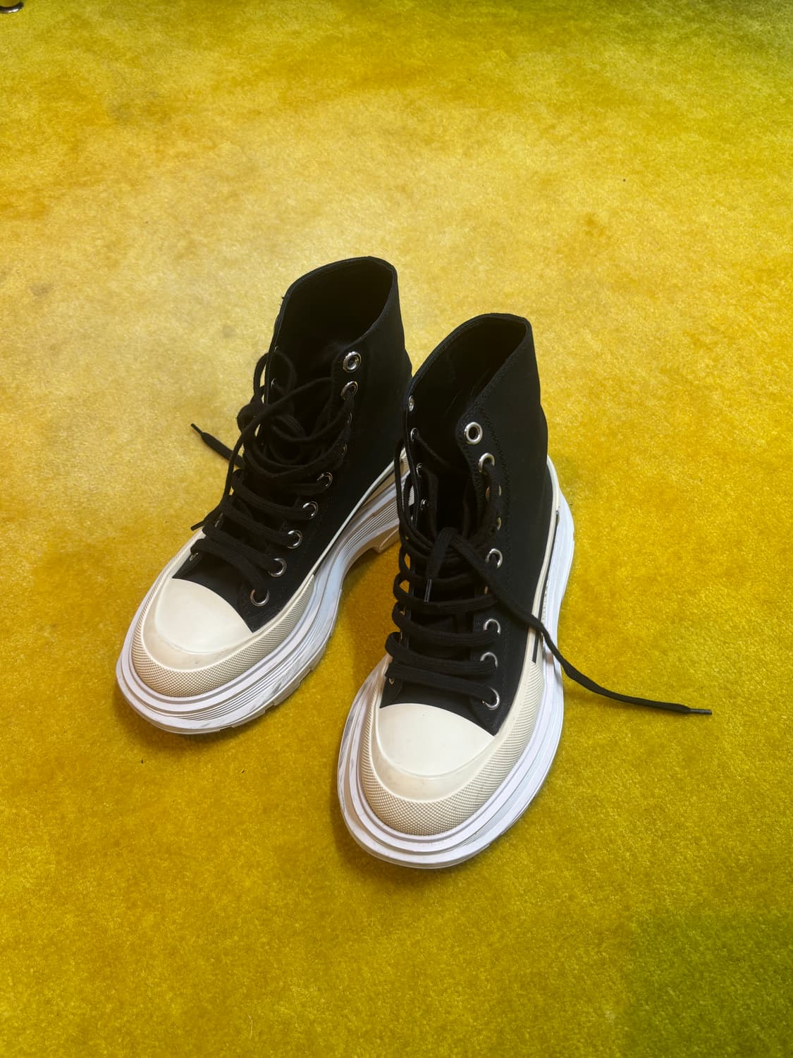 Alexander McQueen Tread Slick 하이탑 스니커즈 상품이미지1