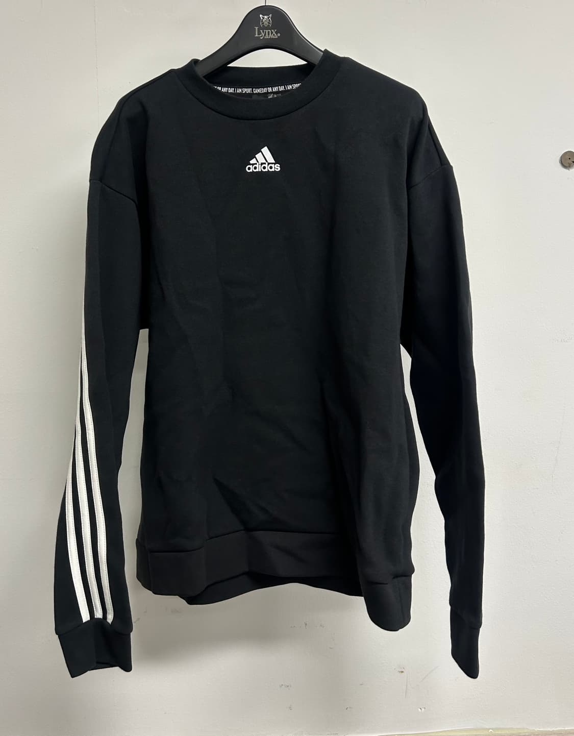 아디다스 삼선 맨투맨 블랙 XL 상품이미지1