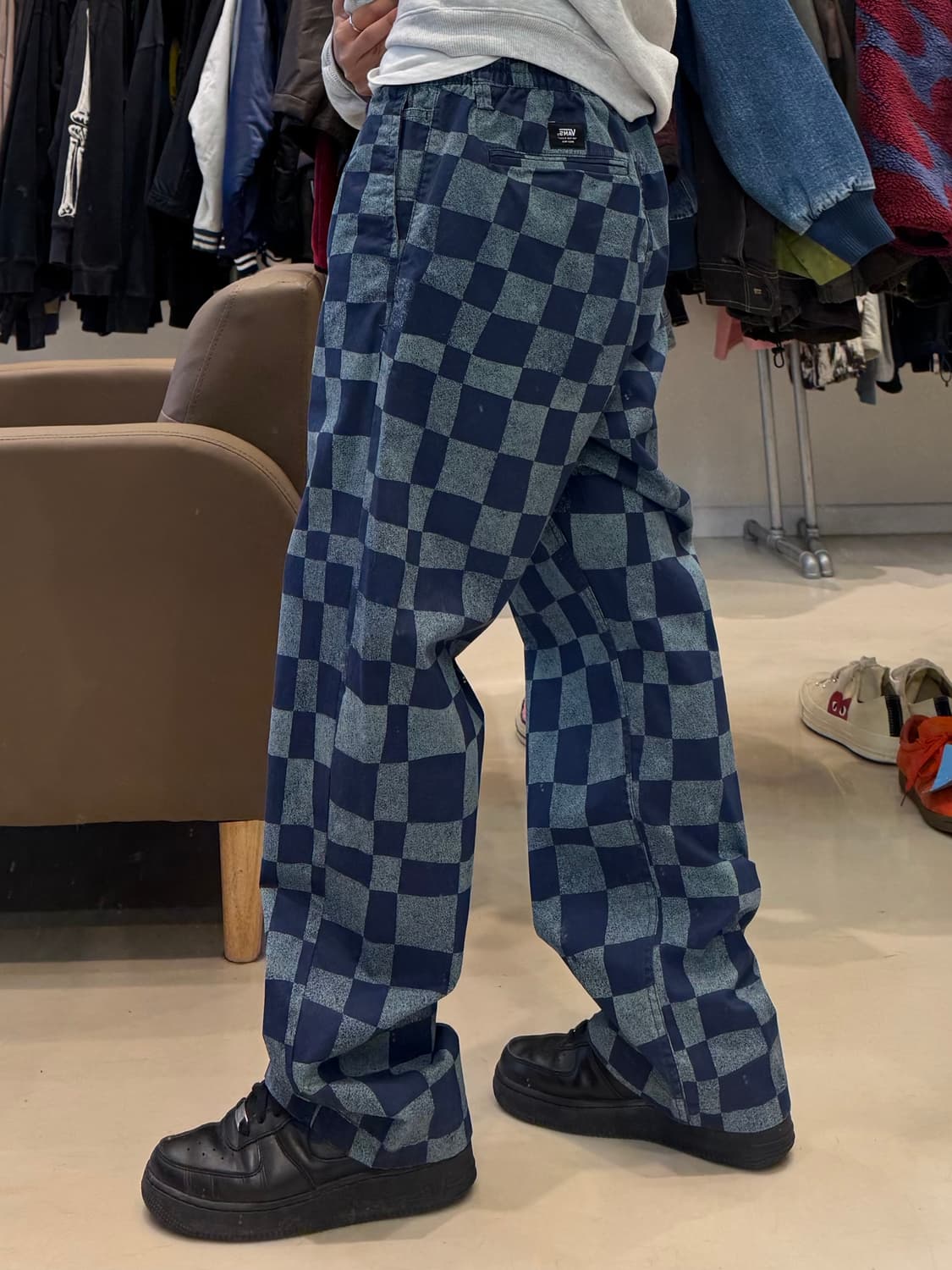 반스 체커보드 레인지 엘라스틱 팬츠 상품이미지6