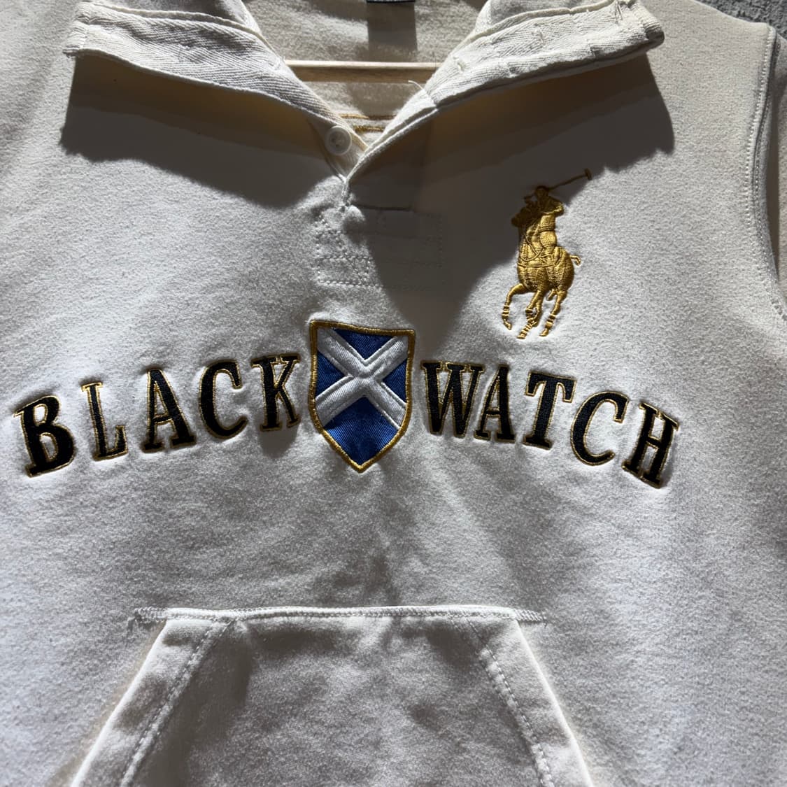 폴로 빅포니2 블랙와치 빈티지 반집업 맨투맨 상품이미지4