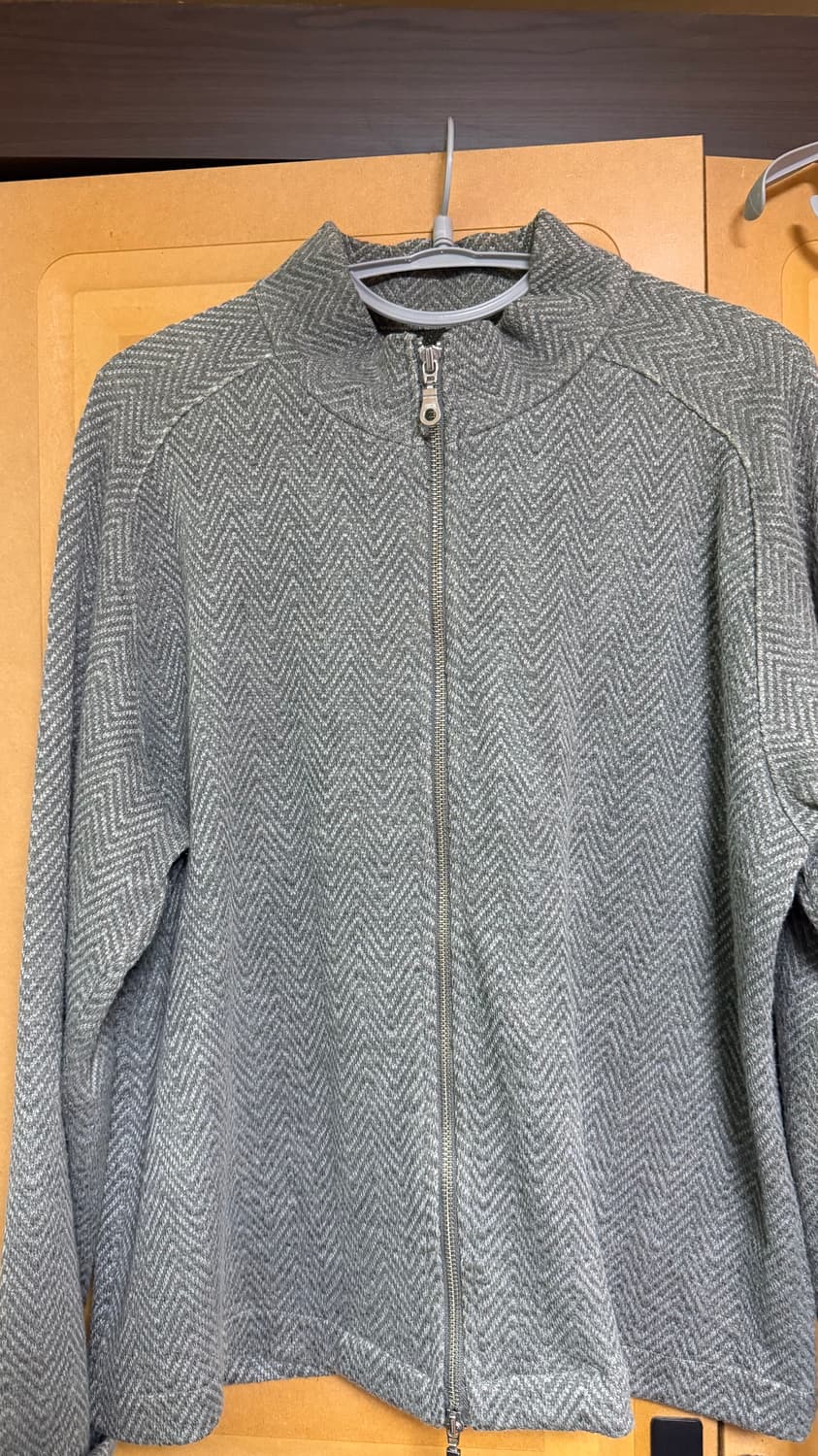 서피스에디션 HERRINGBONE JACQUARD ZIP UP_GRAY  상품이미지5