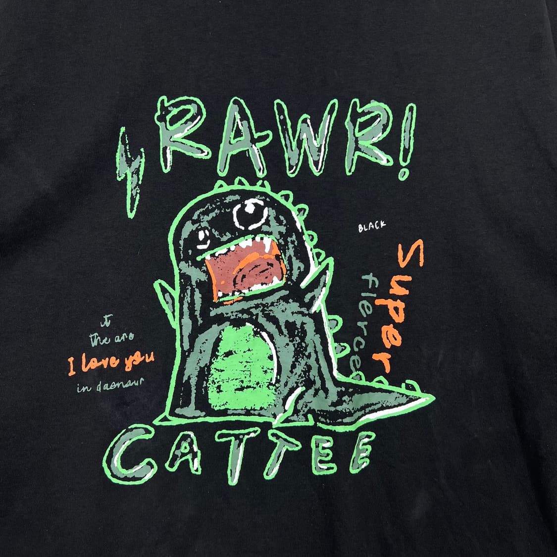 RAWR 두들 다이너소어 카티 반팔티 상품이미지2