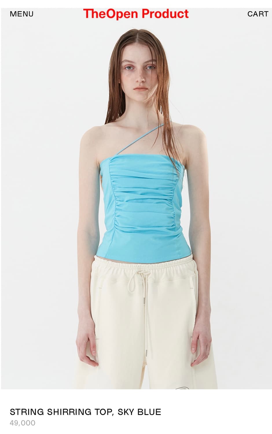 TheOpen Product 셔링 탑 스카이 블루 size 1 상품이미지1