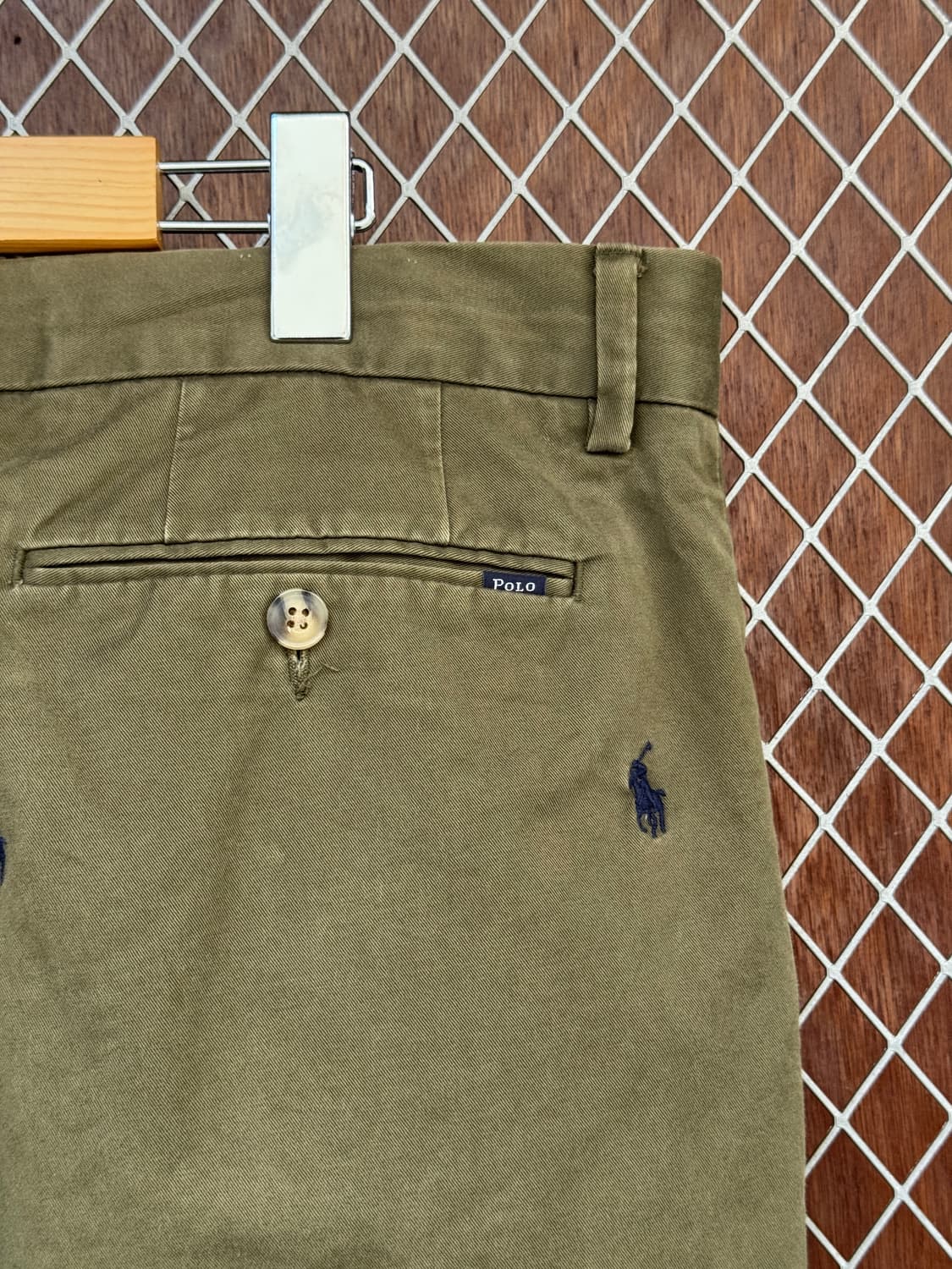 폴로랄프로렌 포니자수 치노팬츠 카키 36 상품이미지7