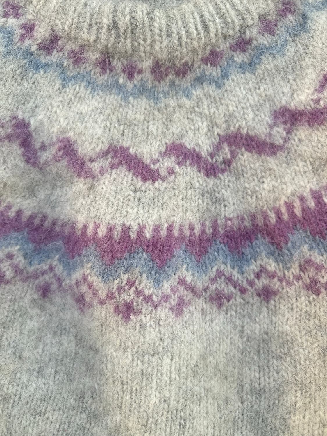 퍼플 & 스카이블루 노르딕스웨터 상품이미지4