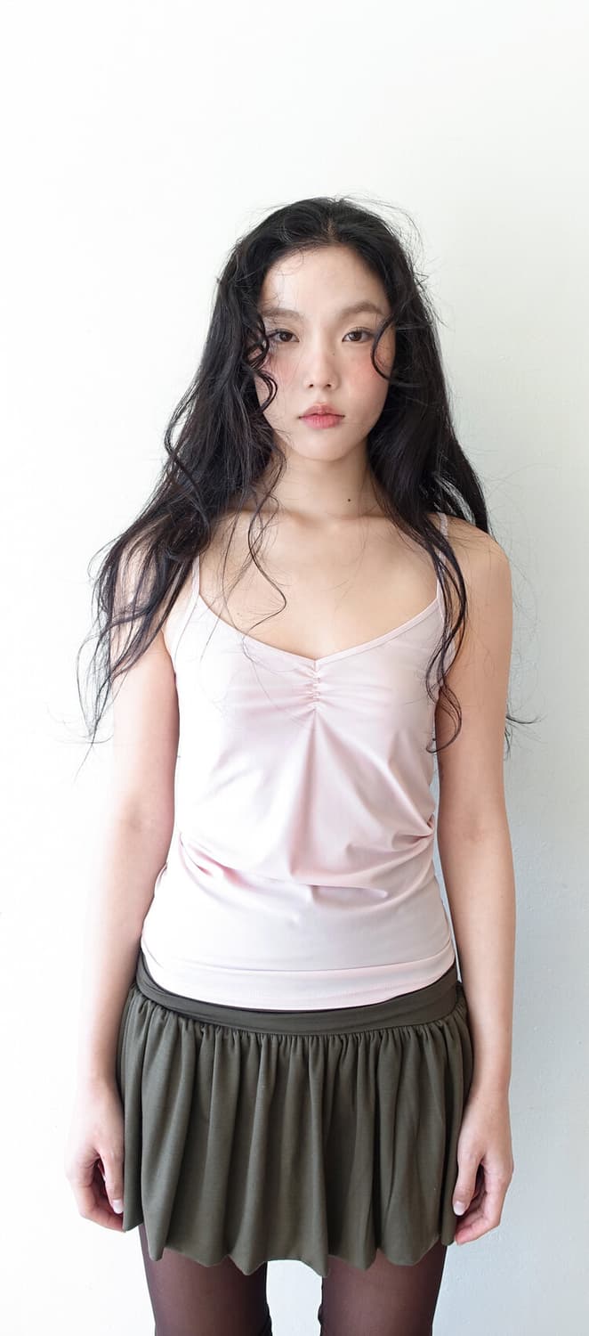 [새상품] 샵페어리 clear sleeveless pink 클리어 슬리브 상품이미지2