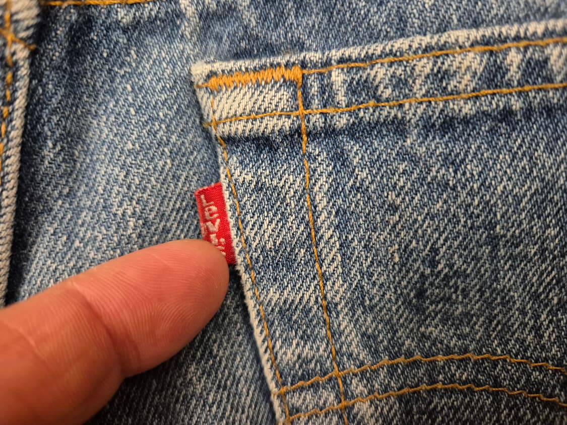 90s 리바이스501 데님팬츠 usa made 상품이미지5