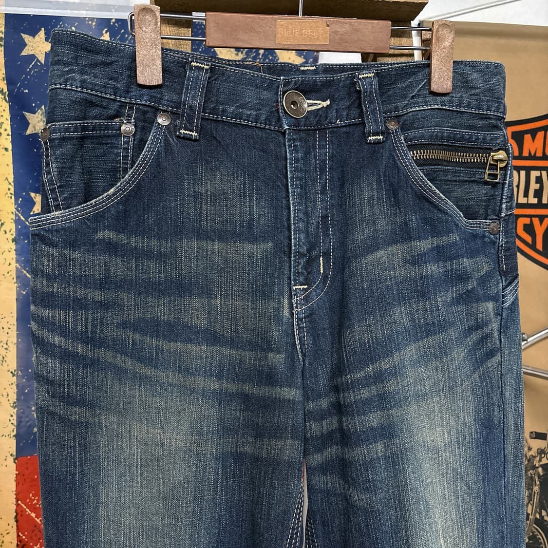 00s 에드윈 415XVS 익스클루시브 워싱 데님팬츠 백스트랩 N664 상품이미지3