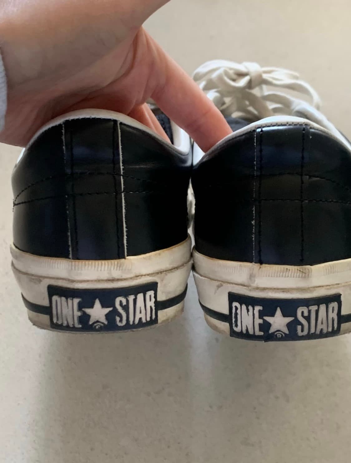 컨버스 원스타 레더 로우 블랙 상품이미지4