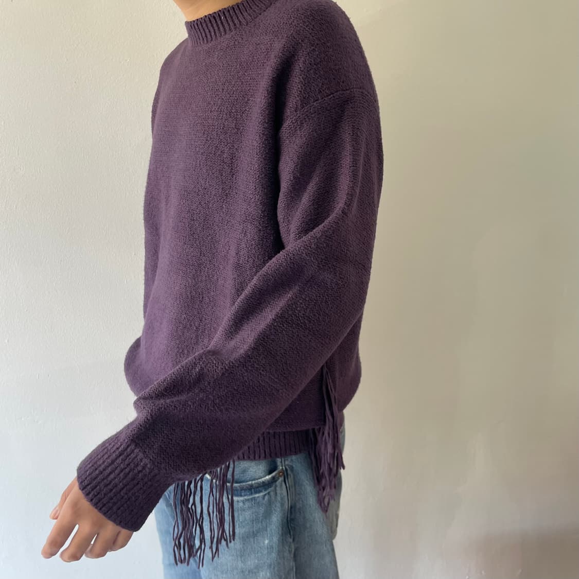 언유즈드 22ss 프린지 니트 상품이미지1