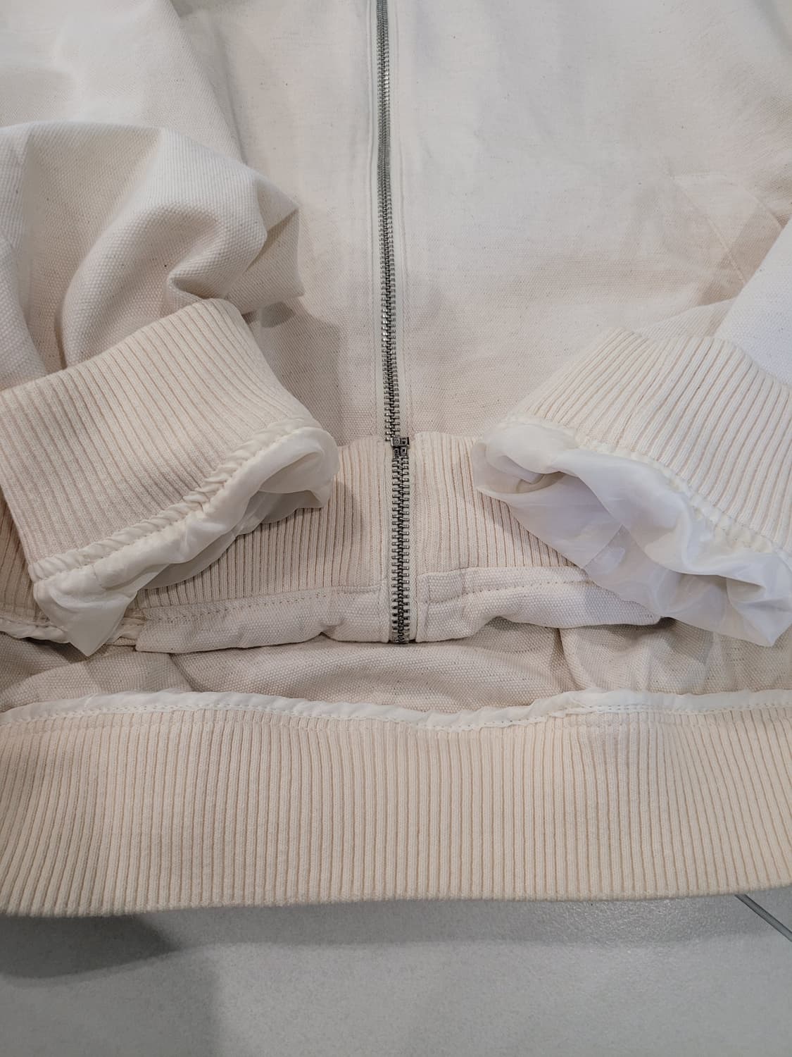 XL 자라ZARA 봄버 블루종 바람막이 점퍼  상품이미지4