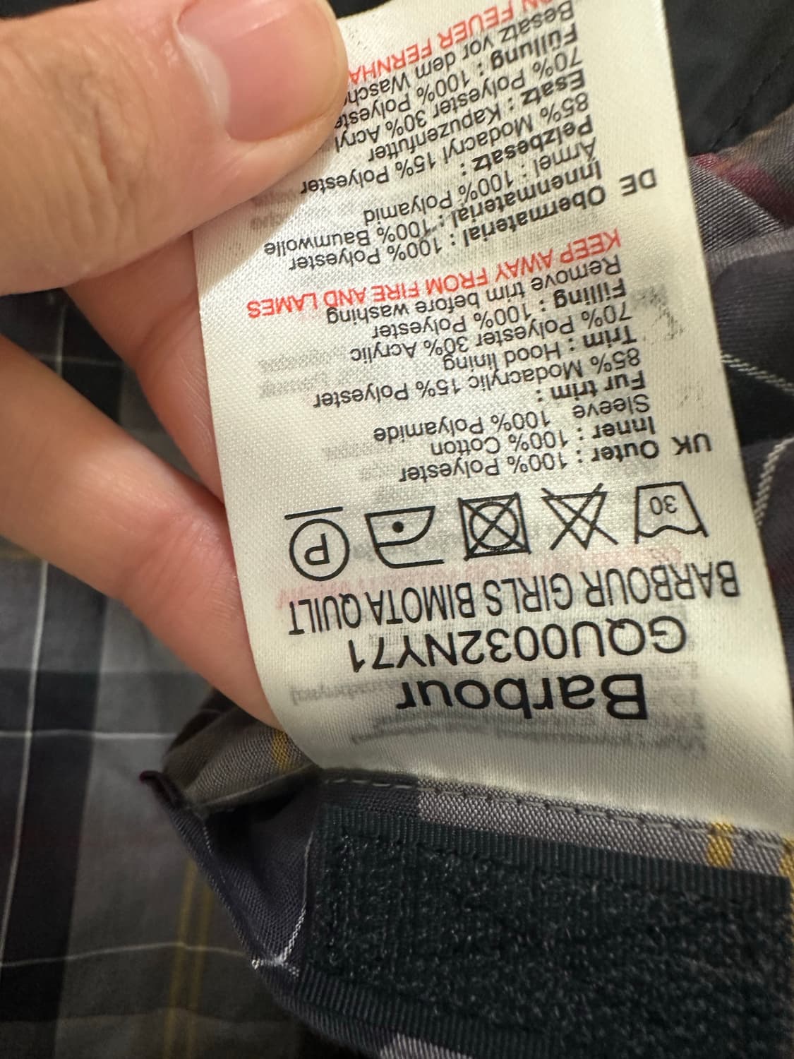 바버 모자 탈부착 퀄팅 헌팅자켓 s  상품이미지5