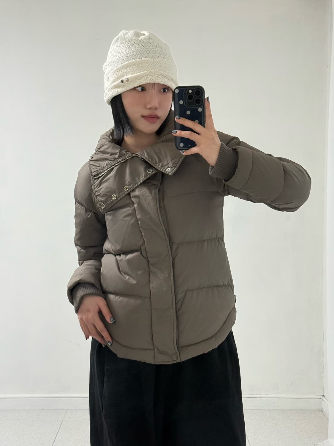 디젤 구스다운 카키브라운 패딩 상품이미지2