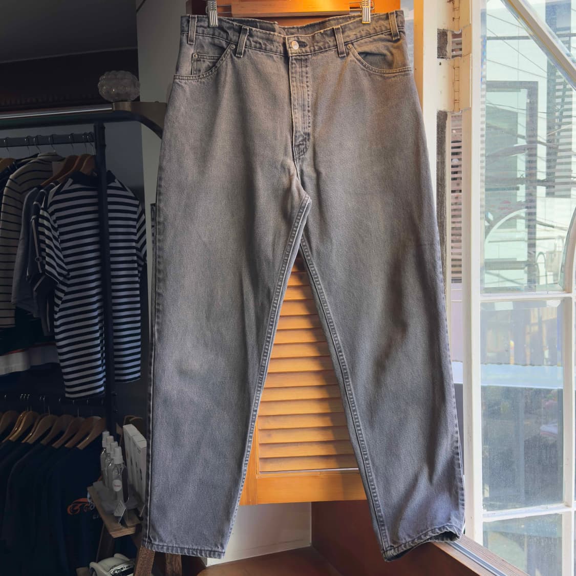 90s 리바이스 550 흑청 데님팬츠 W36 L32 상품이미지1