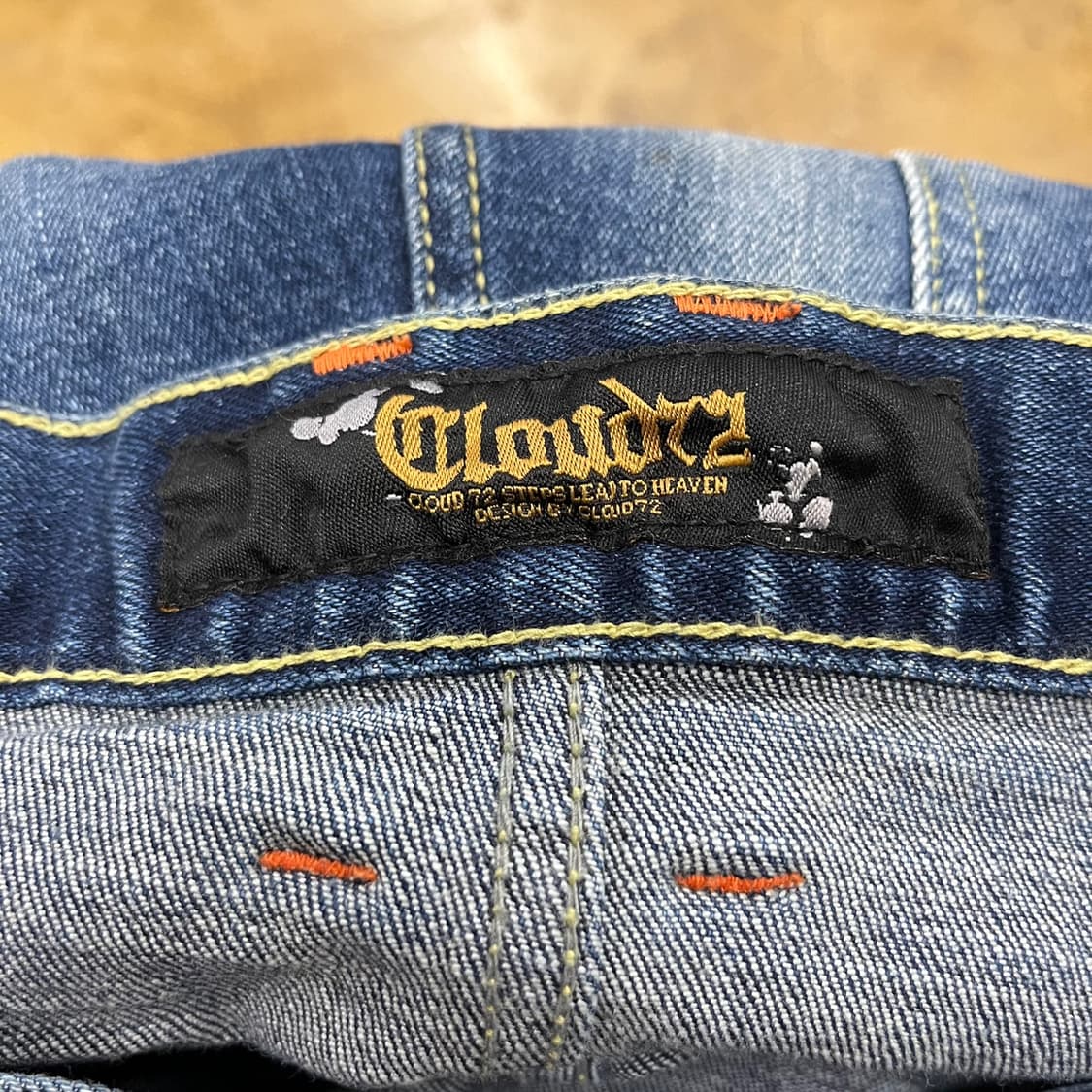 [정품/38] 클라우드72 빈티지 워싱 데님 청바지 b15 상품이미지6