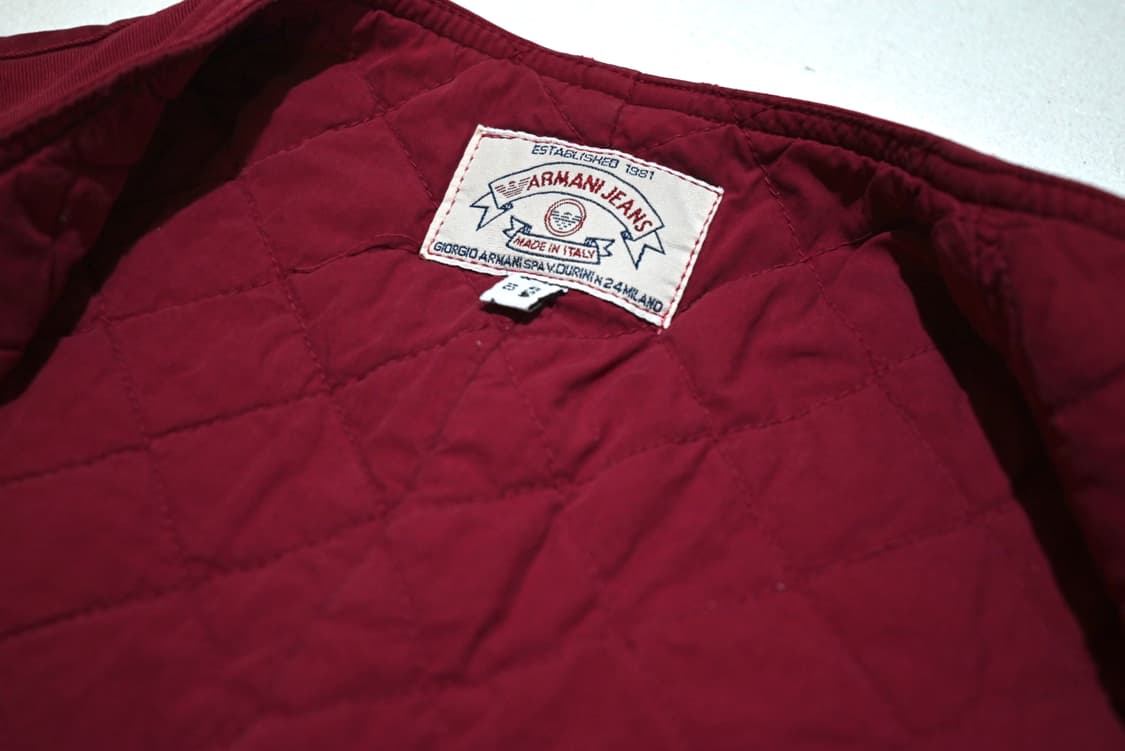 Armani jeans 80s quilted vest 상품이미지7