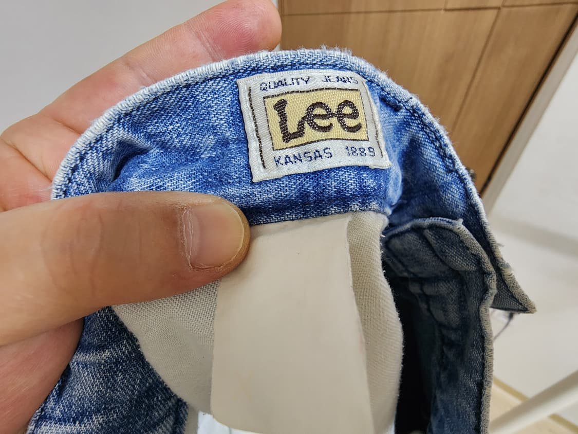 (30)LEE 빈티지 7부 핀턱 데님 팬츠  상품이미지5