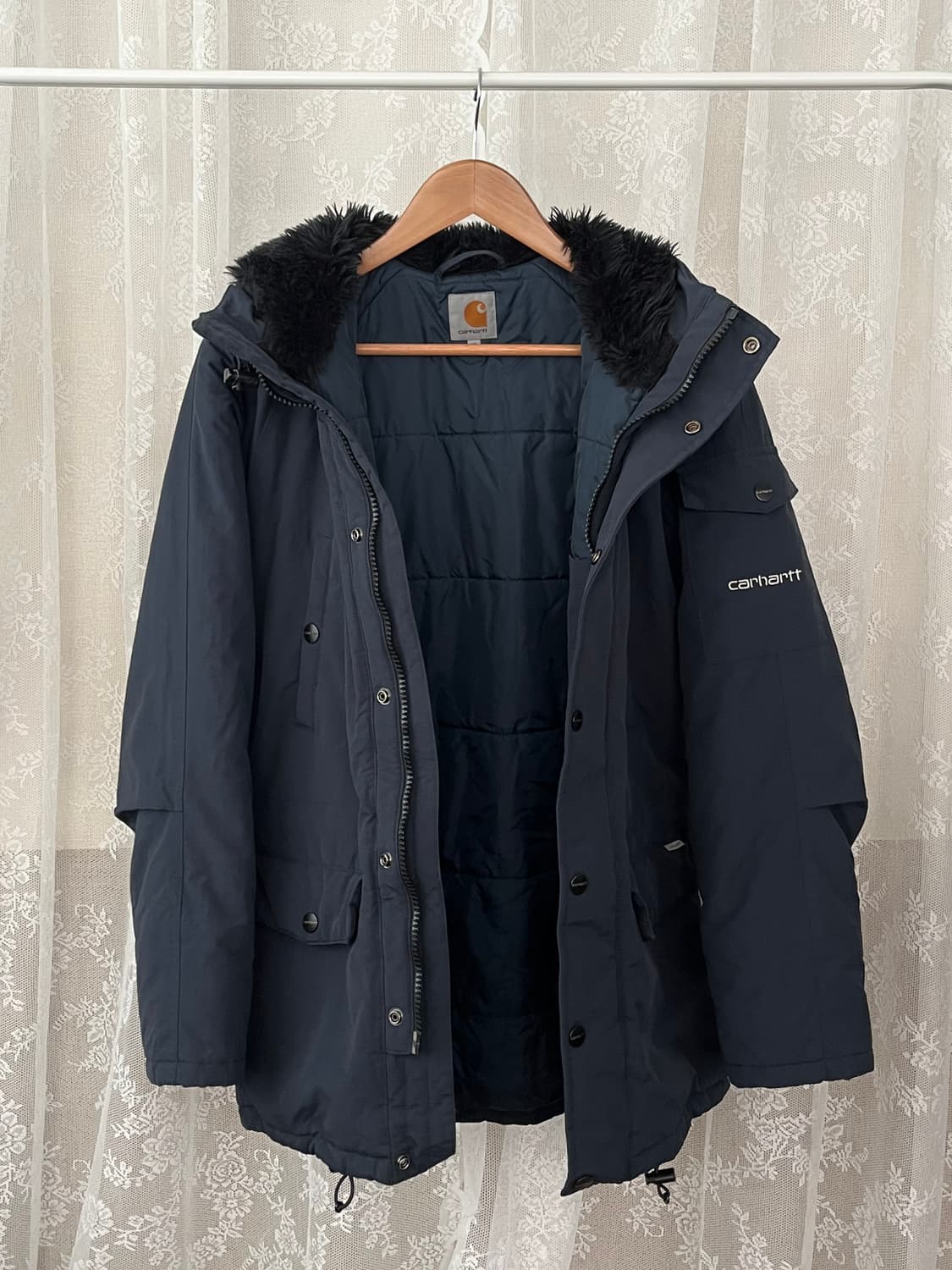 XS) 칼하트 여성 앵커리지 파카 네이비 상품이미지4