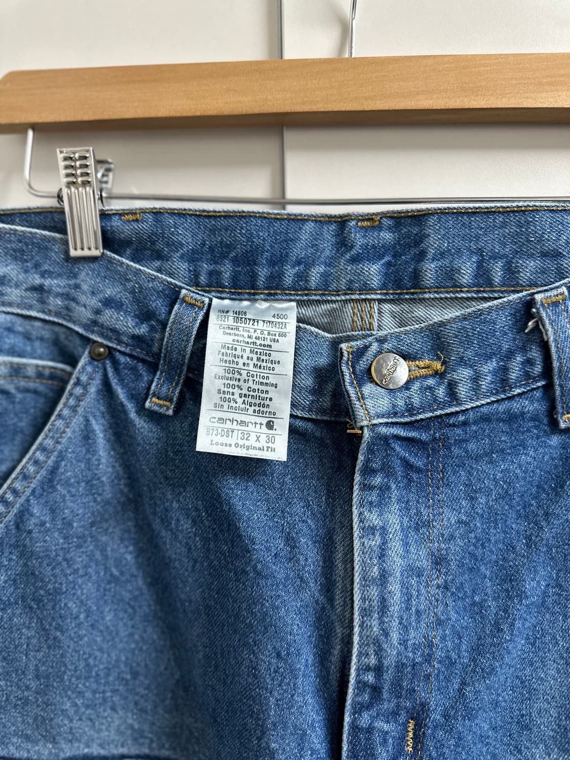 칼하트 더블니 B73 DST 32x30 상품이미지4