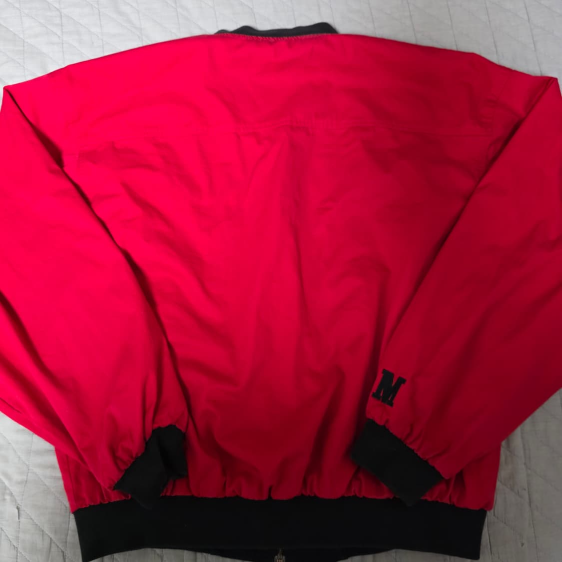 [XL] 90s 빈티지 말보로 리버시블 봄버 자켓 블랙/레드 암스팟 상품이미지8