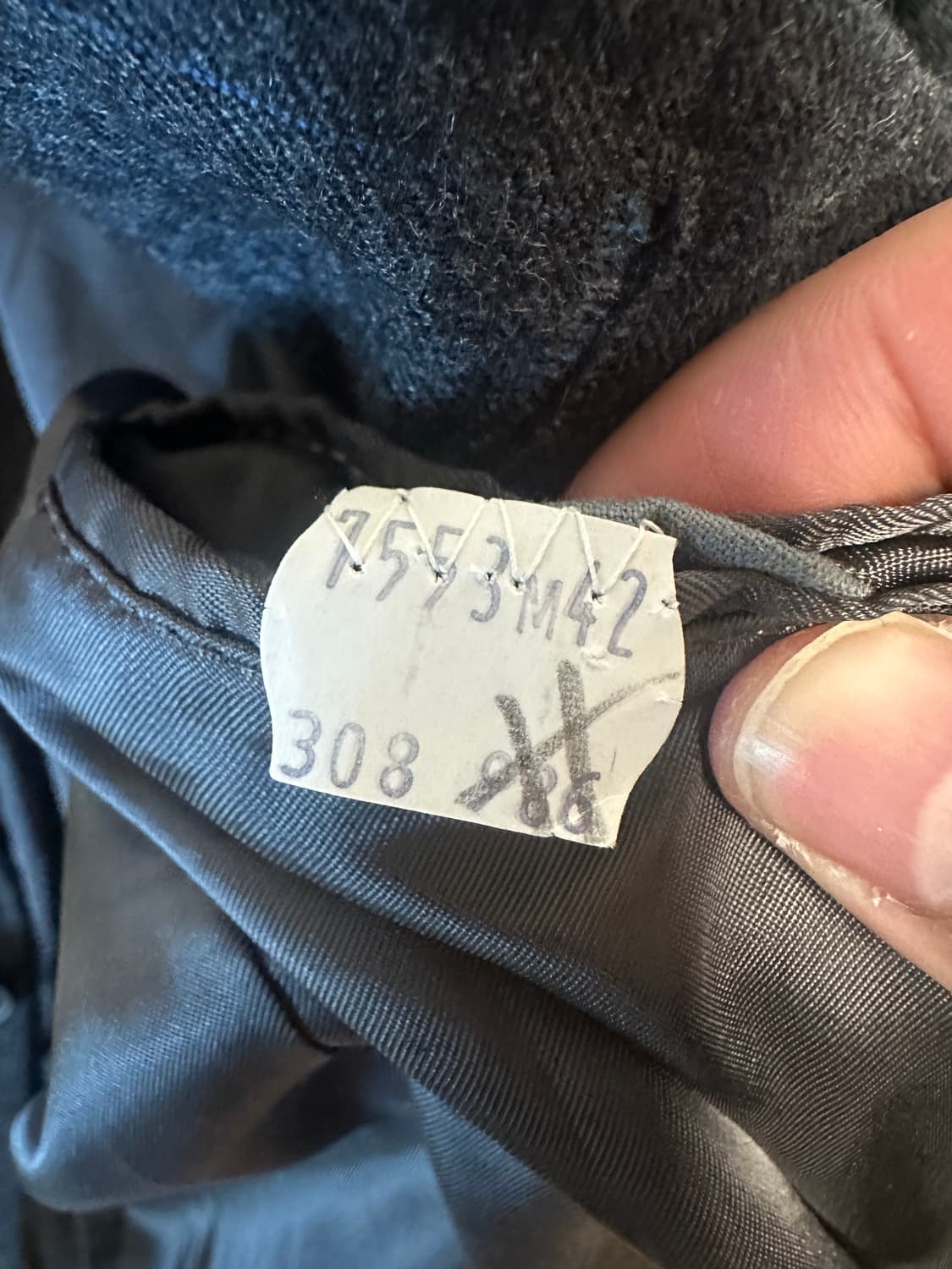 90s 입생로랑 스트라이프 패턴 울 블레이저 그레이 L 프랑스 상품이미지9