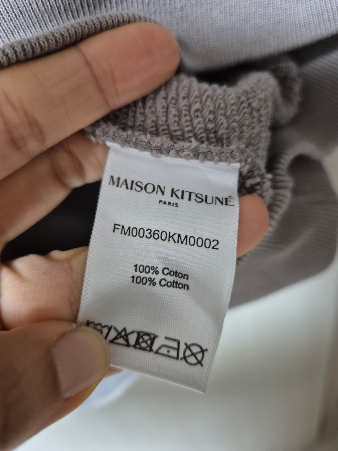 (정품) 메종키츠네 폭스 헤드 맨투맨  S 남성 상품이미지6