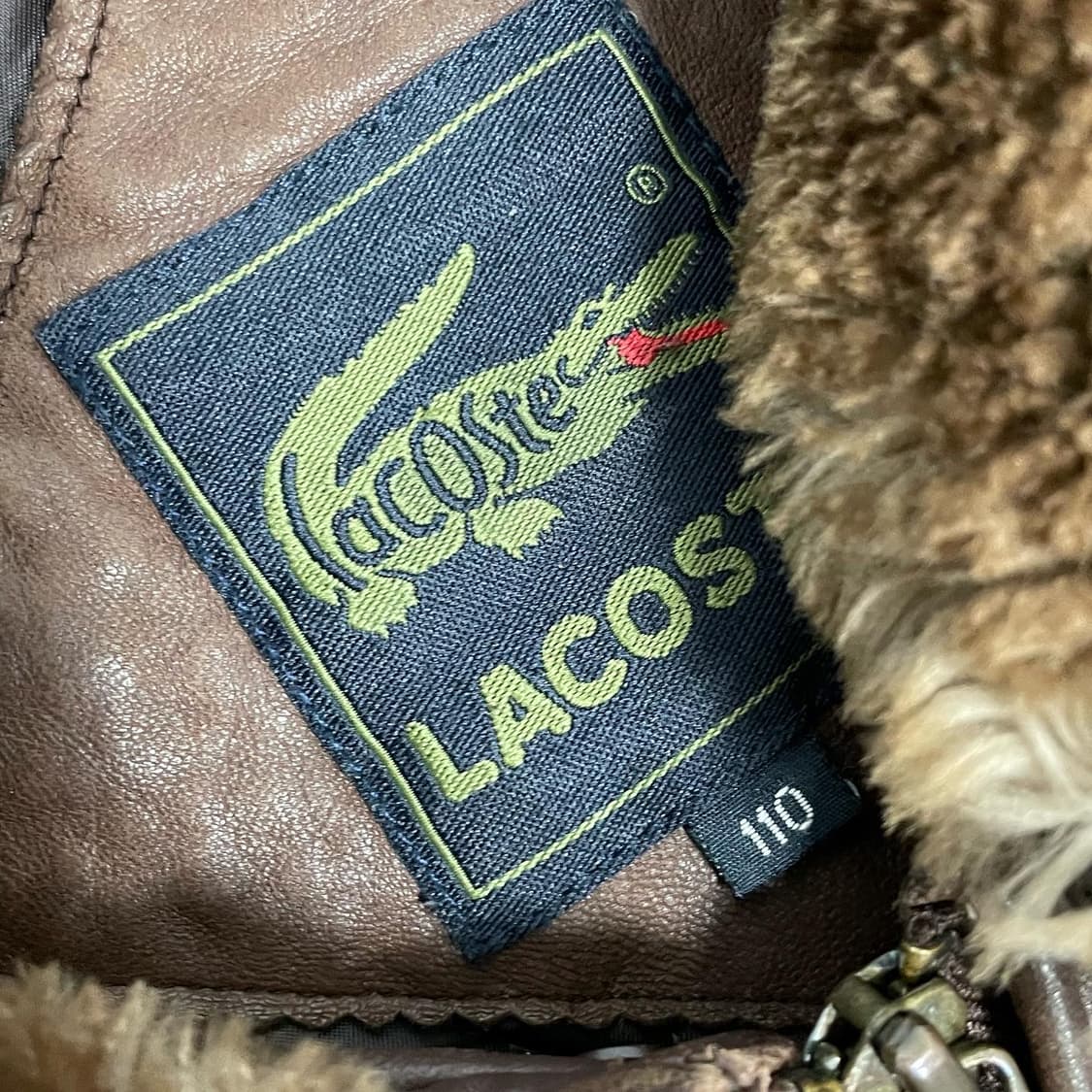 2XL 라코스테 리얼레더 무스탕 양가죽 자켓 상품이미지6