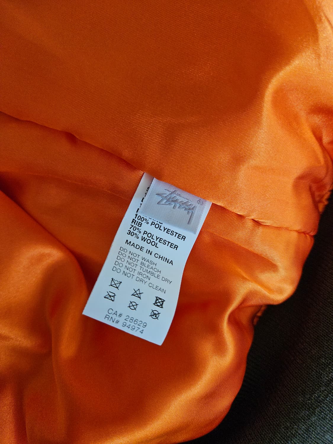 [M] 스투시 꼼데가르송 40주년 MA-1 자켓 상품이미지4